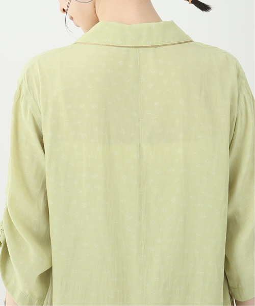 EARIH（アーリ）の「【EARIH / アーリ】floral jqオープンカラーシャツ（シャツ/ブラウス・レディース・ダークグリーン・36）」の10枚目の写真