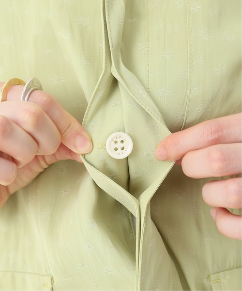 EARIH（アーリ）の「【EARIH / アーリ】floral jqオープンカラーシャツ（シャツ/ブラウス・レディース・ダークグリーン・36）」の11枚目の写真