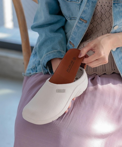 KOBE LETTUCE（コウベレタス）の「EVAスリッポン（スリッポン・レディース・ブラック/ベージュ/ブラウン/カーキ/グレイッシュベージュ/グリーン系/ブルー系・M/L）」の13枚目の写真