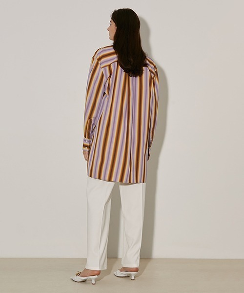 UNSPOKEN（アンスポクン）の「【UNSPOKEN】Multi-striped shirt FAZ20028（シャツ/ブラウス・レディース・マルチ・M/S）」の7枚目の写真