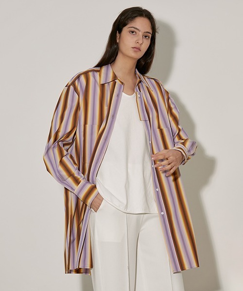 UNSPOKEN（アンスポクン）の「【UNSPOKEN】Multi-striped shirt FAZ20028（シャツ/ブラウス・レディース・マルチ・M/S）」の8枚目の写真