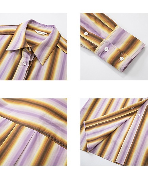 UNSPOKEN（アンスポクン）の「【UNSPOKEN】Multi-striped shirt FAZ20028（シャツ/ブラウス・レディース・マルチ・M/S）」の11枚目の写真