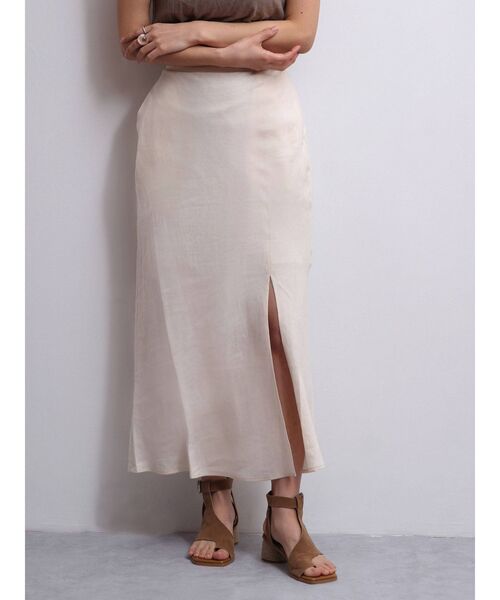 Ungrid（アングリッド）の「スリットフレアスカート（スカート・レディース・アイボリー/ブラック/ブルー・FREE）」の6枚目の写真