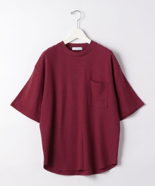 green label relaxing（グリーンレーベルリラクシング）の「OLT SC ヘンプ コットン クレープ クルーネック 半袖 カットソー（Tシャツ/カットソー・メンズ・ワインレッド/オフホワイト/ネイビー/オリーブ/ケリー・LARGE/SMALL/MEDIUM）」の10枚目の写真