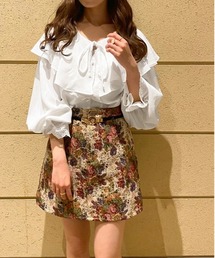 ラッフルデザインブラウス【ZOZOTOWN限定アイテム】