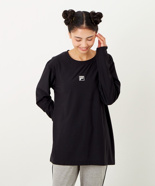 FILA(フィラ)の「【FILA/フィラ】レディースロゴロングTシャツ(Tシャツ/カットソー・レディース・ホワイト/ブラック/パープル/ネイビー/サックスブルー/ピンク/イエロー・MEDIUM/LARGE/X-LARGE)」の21枚目の写真
