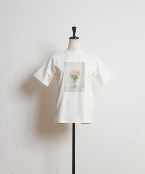 &. NOSTALGIA（アンドドットノスタルジア）の「フォトプリントTシャツ（Tシャツ/カットソー・レディース・ピンク/ホワイト・FREE）」の11枚目の写真