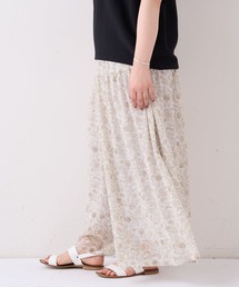 BEARDSLEY | ボタニカルフラワーティアードバギーパンツ(その他パンツ)