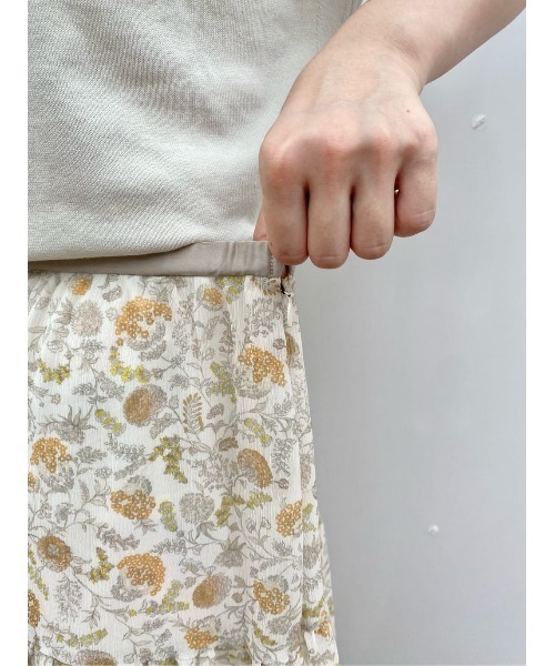 BEARDSLEY（ビアズリー）の「ボタニカルフラワーティアードバギーパンツ（その他パンツ・レディース・カーキ/オレンジ・FREE）」の8枚目の写真