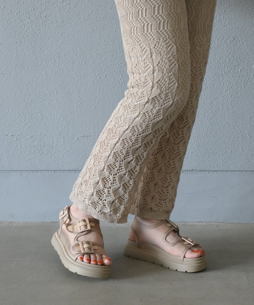 NOFALL（ノーフォール）の「バックル付シアースポーツサンダル（サンダル・レディース・ホワイト/ブラック/ベージュ・LL/3L/SS/S/M/L）」の4枚目の写真