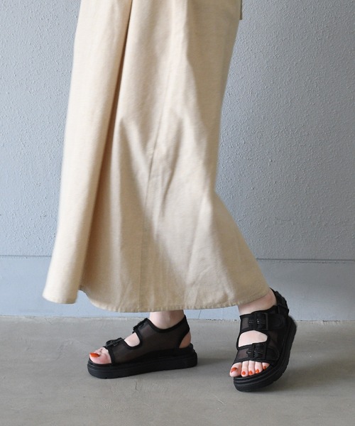 NOFALL（ノーフォール）の「バックル付シアースポーツサンダル（サンダル・レディース・ホワイト/ブラック/ベージュ・LL/3L/SS/S/M/L）」の10枚目の写真