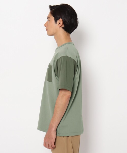 THE SHOP TK （ザ ショップ ティーケー ）の「◆【洗ってもヘタらない】タフTシャツ（Tシャツ/カットソー・メンズ・チャコールグレー/オリーブ/オレンジ/ライトパープル/ライトブルー/ホワイト系7/オフホワイト・02/03/04）」の18枚目の写真