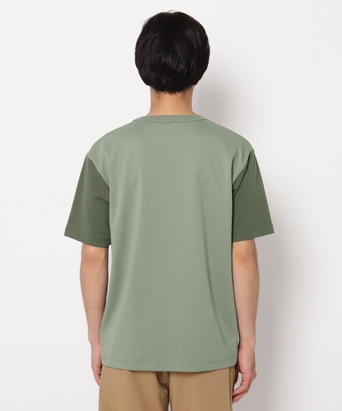 THE SHOP TK （ザ ショップ ティーケー ）の「◆【洗ってもヘタらない】タフTシャツ（Tシャツ/カットソー・メンズ・チャコールグレー/オリーブ/オレンジ/ライトパープル/ライトブルー/ホワイト系7/オフホワイト・02/03/04）」の19枚目の写真