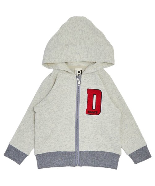 PARTY PARTY（パーティーパーティー）の「/カットPARKA（パーカー・キッズ・ターコイズブルー/アイボリー・100/80/90/110）」の2枚目の写真