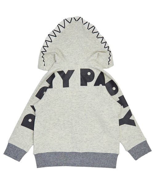 PARTY PARTY（パーティーパーティー）の「/カットPARKA（パーカー・キッズ・ターコイズブルー/アイボリー・100/80/90/110）」の3枚目の写真