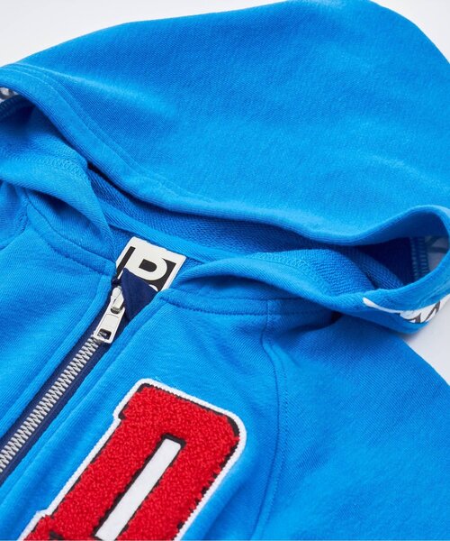 PARTY PARTY（パーティーパーティー）の「/カットPARKA（パーカー・キッズ・ターコイズブルー/アイボリー・100/80/90/110）」の5枚目の写真