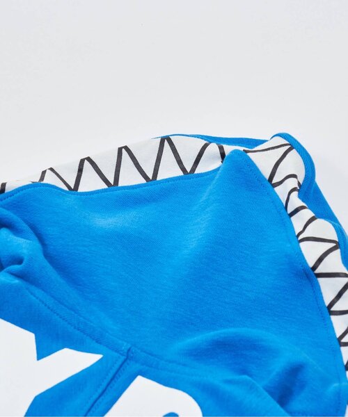 PARTY PARTY（パーティーパーティー）の「/カットPARKA（パーカー・キッズ・ターコイズブルー/アイボリー・100/80/90/110）」の7枚目の写真