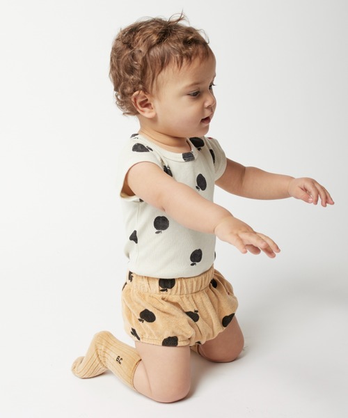 BOBO CHOSES（ボボショーズ）の「Poma allover short sleeve body（ロンパース・キッズ・オフホワイト・3MONTH/6-12MONTH/12-18MONTH）」の2枚目の写真