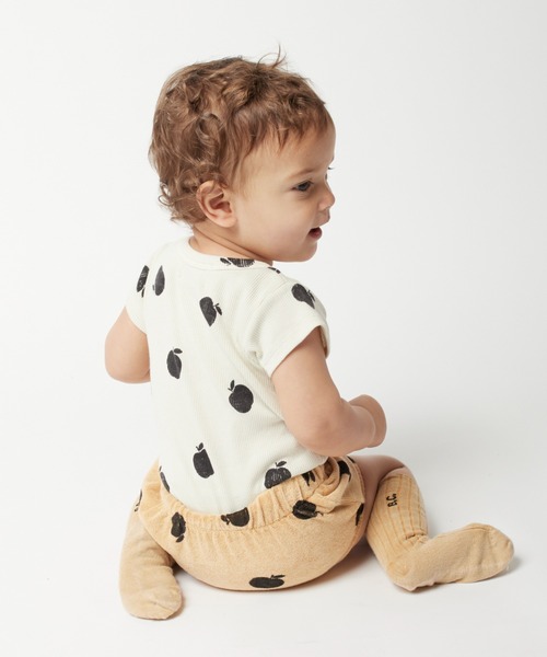 BOBO CHOSES（ボボショーズ）の「Poma allover short sleeve body（ロンパース・キッズ・オフホワイト・3MONTH/6-12MONTH/12-18MONTH）」の4枚目の写真