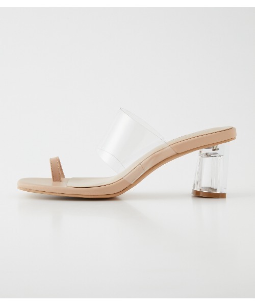 AZUL by moussy 未使用新品 クリアサンダル クリアヒールナローストラップサンダル