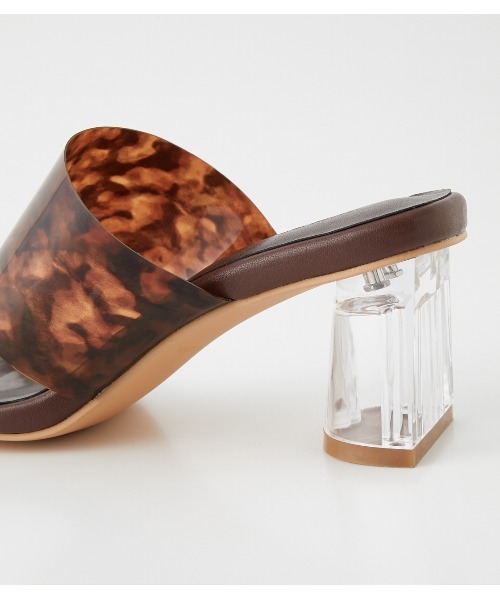 AZUL by moussy 未使用新品 クリアサンダル クリアヒールナローストラップサンダル