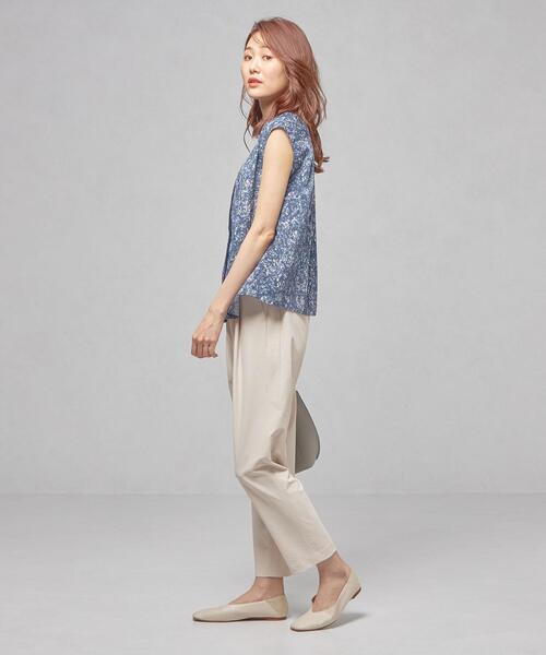 closet story（クローゼットストーリー）の「＜closet story＞□CSC テーパード イージーパンツ [接触冷感・紫外線防止・防透け・吸水速乾] -手洗い可能-（その他パンツ・レディース・ブラック/ナチュラル・FREE）」の11枚目の写真