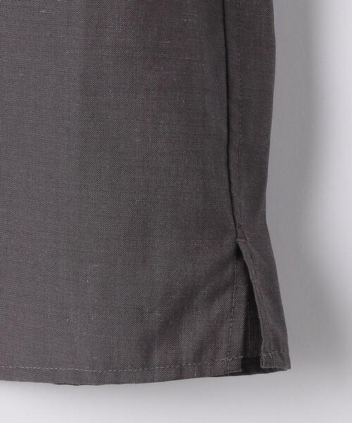 green label relaxing（グリーンレーベルリラクシング）の「OLT＜ 機能 / 手洗い可 ＞ ウォッシャブル TWLNN ワイドカラー 半袖 シャツ（シャツ/ブラウス・メンズ・パープル/ネイビー/オリーブ・SMALL/MEDIUM/LARGE/X-LARGE）」の20枚目の写真