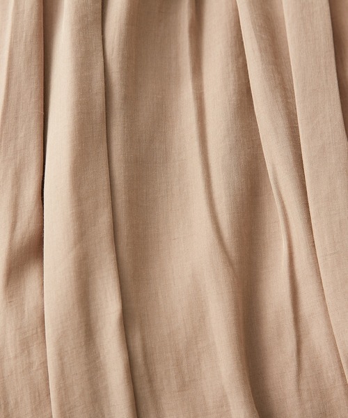 RIVE DROITE（リヴドロワ）の「柔らかく軽やかな印象　レーヨン混ギャザースカート（スカート・レディース・ベージュ/グリーン系その他/チャコールグレー/バイオレット・FREE）」の12枚目の写真