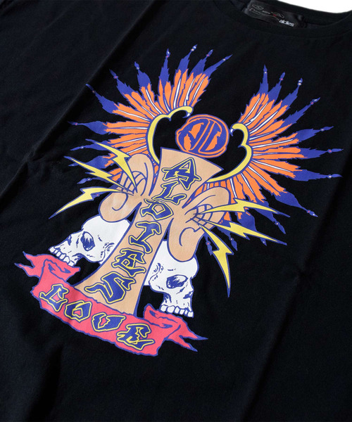 ALDIES(アールディーズ)の「Hell Ear Roll T / ヘルイヤーロールT(Tシャツ/カットソー・メンズ・ホワイト/イエロー/ブラック/ピンク・SMALL/MEDIUM/LARGE)」の14枚目の写真