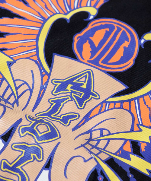 ALDIES(アールディーズ)の「Hell Ear Roll T / ヘルイヤーロールT(Tシャツ/カットソー・メンズ・ホワイト/イエロー/ブラック/ピンク・SMALL/MEDIUM/LARGE)」の7枚目の写真
