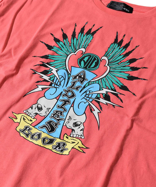 ALDIES(アールディーズ)の「Hell Ear Roll T / ヘルイヤーロールT(Tシャツ/カットソー・メンズ・ホワイト/イエロー/ブラック/ピンク・SMALL/MEDIUM/LARGE)」の20枚目の写真