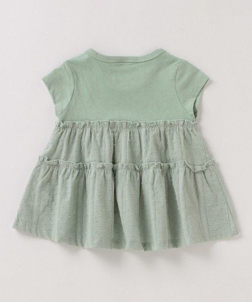 petit main(プティマイン)の「【リンク/接触冷感】切替ティアードTシャツ(Tシャツ/カットソー・キッズ・ダークブラウン/エメラルド/マジェンタ・80cm/90cm/110cm/120cm/130cm/100cm)」の5枚目の写真