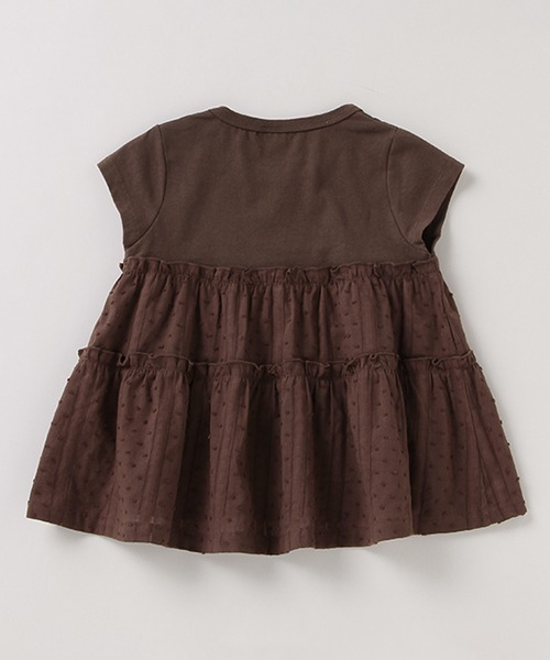 petit main(プティマイン)の「【リンク/接触冷感】切替ティアードTシャツ(Tシャツ/カットソー・キッズ・ダークブラウン/エメラルド/マジェンタ・80cm/90cm/110cm/120cm/130cm/100cm)」の7枚目の写真