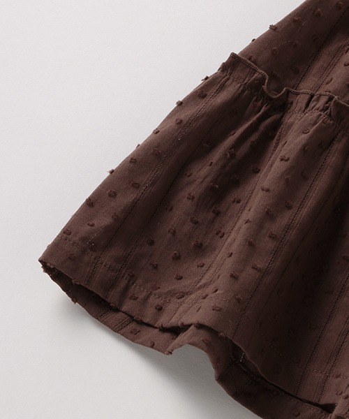 petit main(プティマイン)の「【リンク/接触冷感】切替ティアードTシャツ(Tシャツ/カットソー・キッズ・ダークブラウン/エメラルド/マジェンタ・80cm/90cm/110cm/120cm/130cm/100cm)」の10枚目の写真