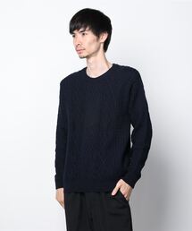 VANQUISH | アラン柄クルーネックニット ～JAPAN MADE～(ニット/セーター)
