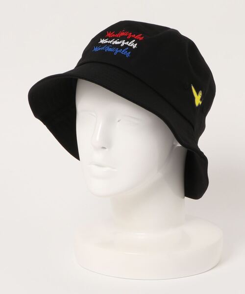 Mark Gonzales（マーク・ゴンザレス）の「【 Mark Gonzales / マークゴンザレス 】 3連 ロゴ 刺繍 バケット ハット（ハット・メンズ・ベージュ/ネイビー/ブラック・FREE）」の5枚目の写真