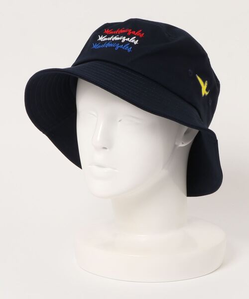 Mark Gonzales（マーク・ゴンザレス）の「【 Mark Gonzales / マークゴンザレス 】 3連 ロゴ 刺繍 バケット ハット（ハット・メンズ・ベージュ/ネイビー/ブラック・FREE）」の7枚目の写真