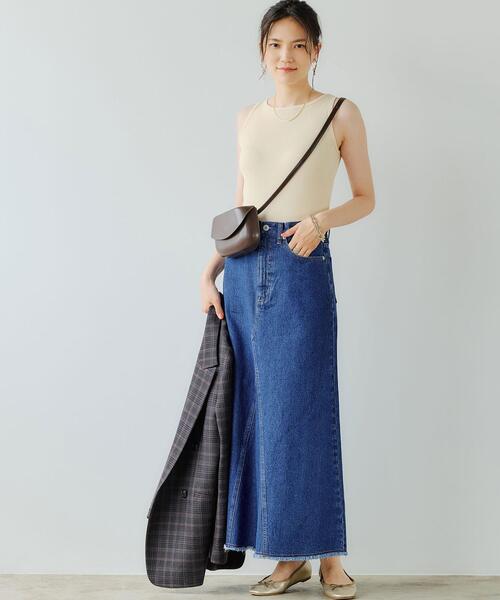 green label relaxing（グリーンレーベルリラクシング）の「メリーノ チェック ダブル ジャケット（テーラードジャケット・レディース・ベージュ/ダークグレー・36/38）」の5枚目の写真