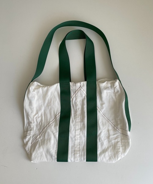 CANAL JEAN（キャナルジーン）の「RCW BLUE LABEL(ブルーレーベル) ボストンバッグ（ボストンバッグ・レディース・ホワイト/グリーン・ONE SIZE）」の13枚目の写真