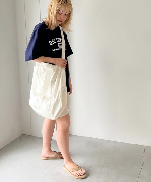 CANAL JEAN（キャナルジーン）の「RCW BLUE LABEL(ブルーレーベル) ボストンバッグ（ボストンバッグ・レディース・ホワイト/グリーン・ONE SIZE）」の16枚目の写真