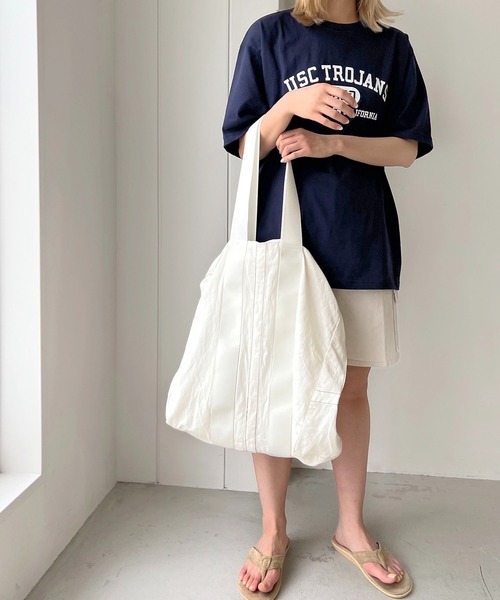 CANAL JEAN（キャナルジーン）の「RCW BLUE LABEL(ブルーレーベル) ボストンバッグ（ボストンバッグ・レディース・ホワイト/グリーン・ONE SIZE）」の17枚目の写真