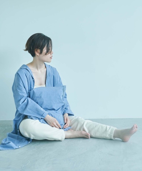 note et silence (ノートエシロンス)の「◇et sort. 甘撚り裏毛 スウェットパンツ(その他パンツ・レディース・キナリ/ダークブラウン/トップグレー・FREE)」の4枚目の写真