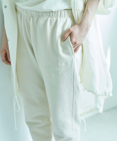 note et silence (ノートエシロンス)の「◇et sort. 甘撚り裏毛 スウェットパンツ(その他パンツ・レディース・キナリ/ダークブラウン/トップグレー・FREE)」の8枚目の写真