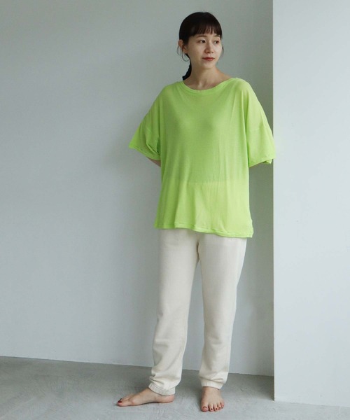 note et silence (ノートエシロンス)の「◇et sort. 甘撚り裏毛 スウェットパンツ(その他パンツ・レディース・キナリ/ダークブラウン/トップグレー・FREE)」の13枚目の写真