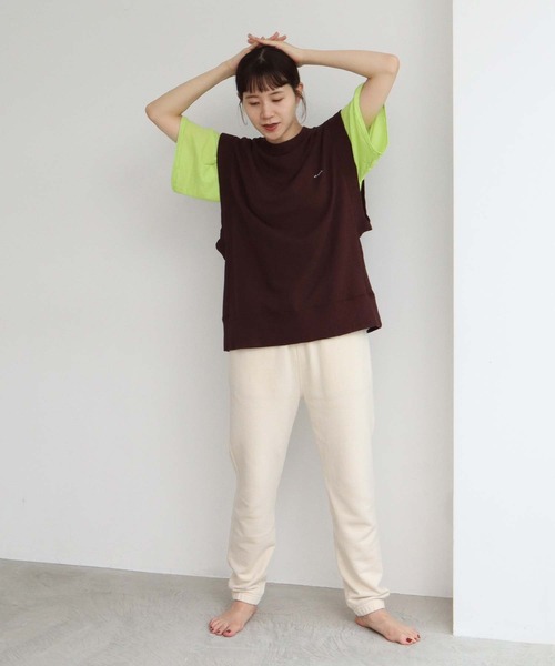 note et silence (ノートエシロンス)の「◇et sort. 甘撚り裏毛 スウェットパンツ(その他パンツ・レディース・キナリ/ダークブラウン/トップグレー・FREE)」の17枚目の写真