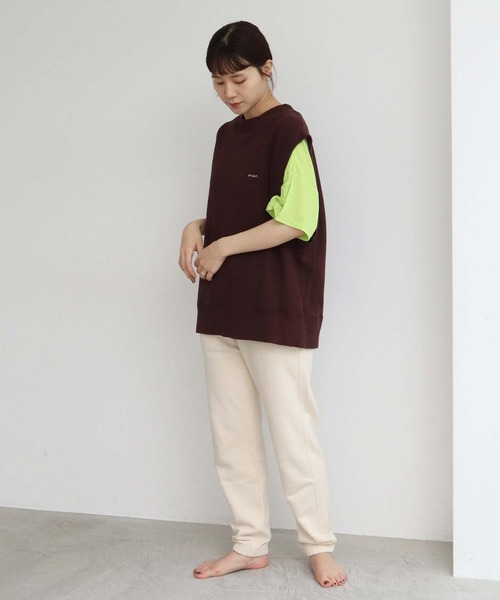 note et silence (ノートエシロンス)の「◇et sort. 甘撚り裏毛 スウェットパンツ(その他パンツ・レディース・キナリ/ダークブラウン/トップグレー・FREE)」の18枚目の写真