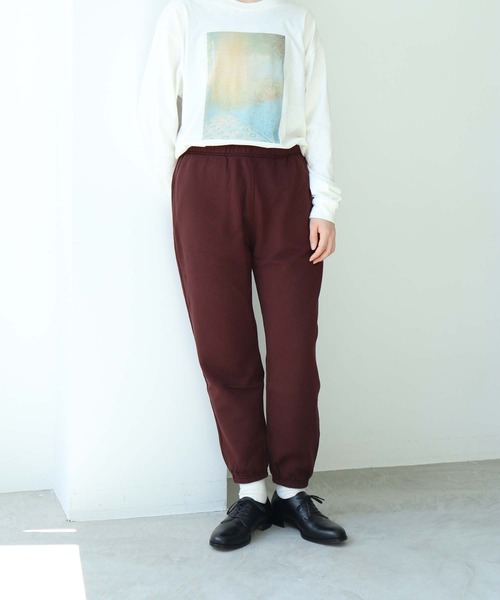 note et silence (ノートエシロンス)の「◇et sort. 甘撚り裏毛 スウェットパンツ(その他パンツ・レディース・キナリ/ダークブラウン/トップグレー・FREE)」の21枚目の写真