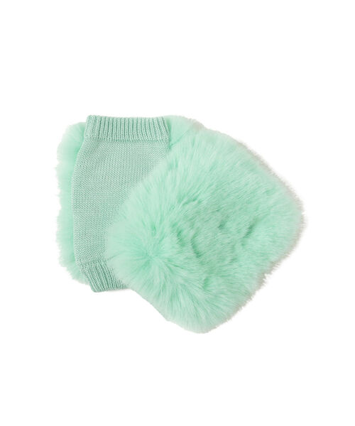 Ray BEAMS（レイビームス）の「Ray BEAMS / フェイク ミンク ハンドウォーマー（手袋・レディース・オレンジ/ミント・ONE SIZE）」の7枚目の写真