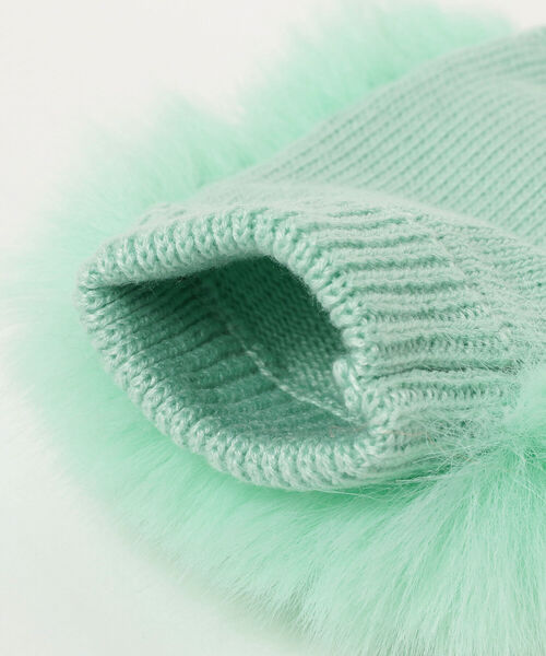 Ray BEAMS（レイビームス）の「Ray BEAMS / フェイク ミンク ハンドウォーマー（手袋・レディース・オレンジ/ミント・ONE SIZE）」の11枚目の写真