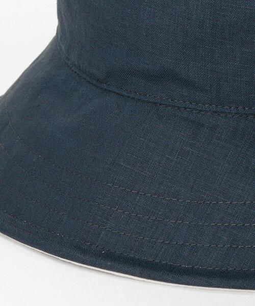 BEAUTY&YOUTH UNITED ARROWS(ビューティーアンドユースユナイテッドアローズ)の「BY 麻xコットン リバーシブル ハット ◆(ハット・レディース・ネイビー/ナチュラル・FREE)」の5枚目の写真
